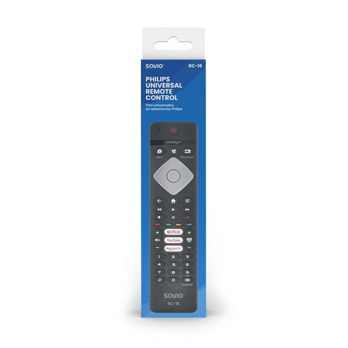 Savio Mando a distancia universal RC-16 para Philips
