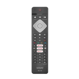 Savio Mando a Distancia Universal RC-16 - Reemplazo Compatible con Televisores Philips Smart TV (Serie F7: 43PFL5766, 55PFL5604, 65PFL5704; Serie URM)