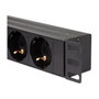 LogiLink Regleta de 8 tomas CEE7/3+2 con USB y protección contra sobretensiones