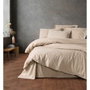 Aucune Juego de cama Beige 100% algodón (1 funda nórdica y 2 fundas de almohada)