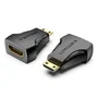 Vention Adaptador HDMI AISB0, Mini HDMI Macho a HDMI Hembra, 4K 3840x2160, Conectores Chapados en Oro, Negro