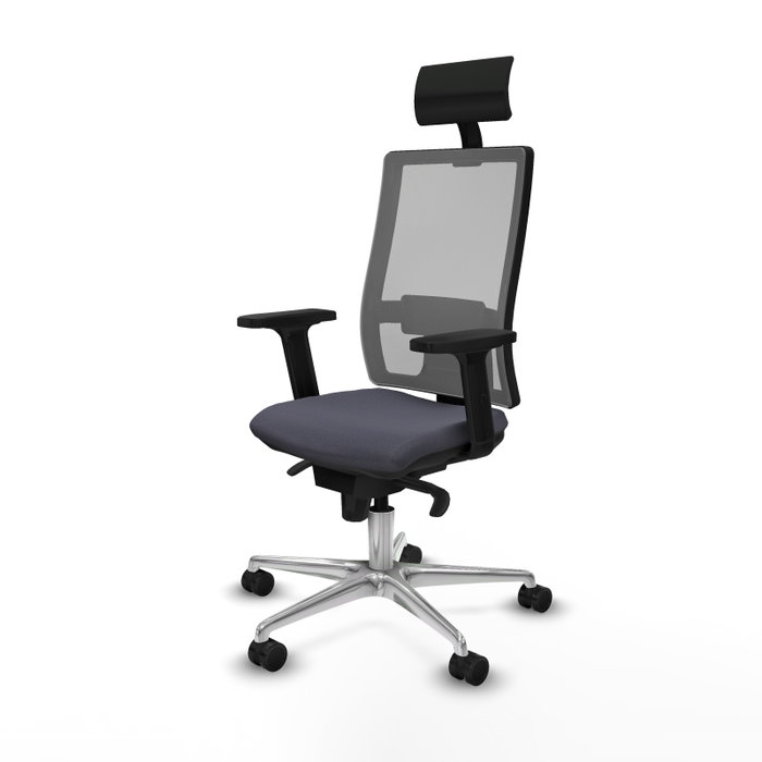 PIQUERAS Y CRESPO Silla de oficina Horna con mecanismo Sincro, Gris
