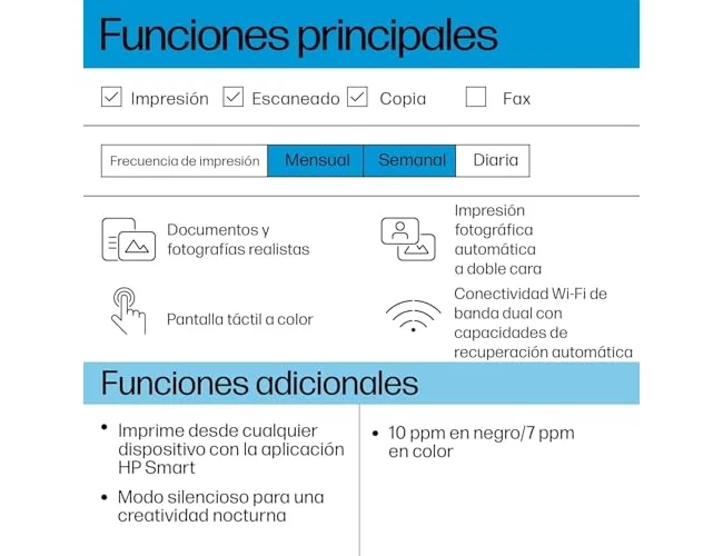 HP ENVY 6120e Multifunción Inyección de Tinta Wi-Fi Portobello