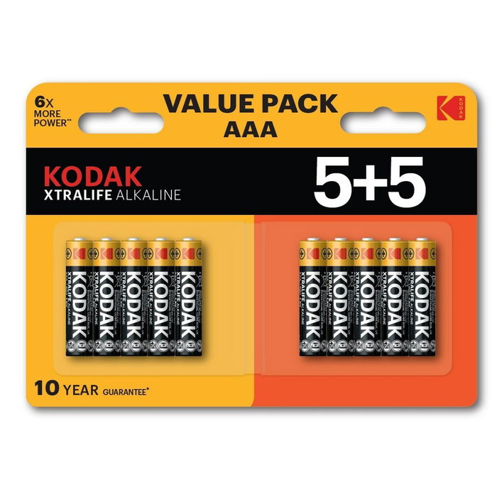 Kodak Pilas Alcalinas XtraLife AAA LR3 Blister 5+5 Kodak Pilas Alcalinas XtraLife AAA LR3 Blister 5+5