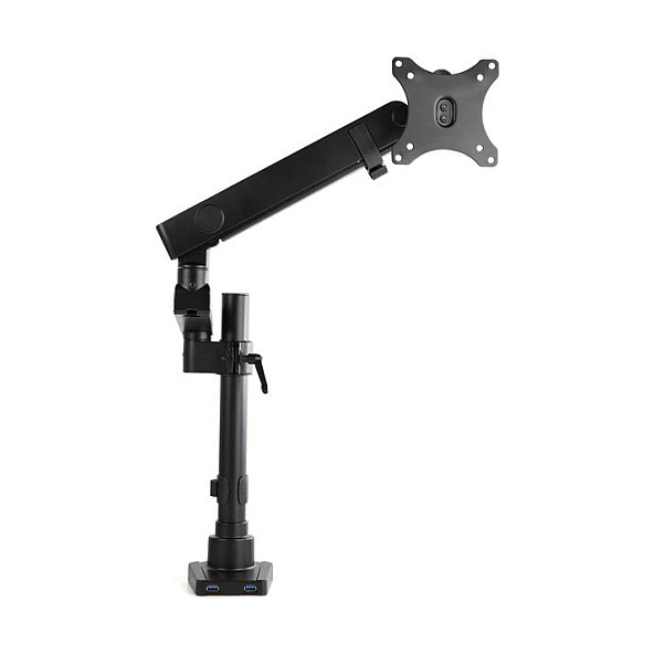 StarTech.com Brazo de Soporte para Monitor Articulado con 2 Puertos USB 3.0 Negro
