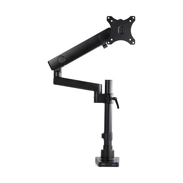 StarTech.com Brazo de Soporte para Monitor Articulado con 2 Puertos USB 3.0 Negro