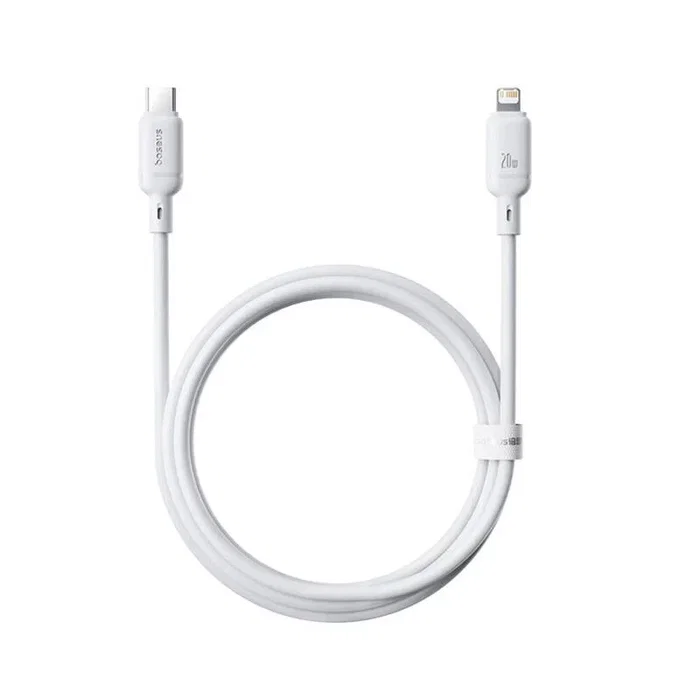 Baseus Cable Silky Series Tipo-C a IP 20W 1m Blanco