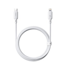 Baseus Cable de Carga Silky Series Type-C a iPhone 20W 1m Blanco