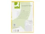 Q-connect Subcarpeta cartulina DIN A4 amarilla con ventana transparente, 120 g/m², certificado Blue Angel