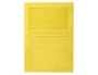 Q-connect Subcarpeta cartulina DIN A4 amarilla con ventana transparente, 120 g/m², certificado Blue Angel