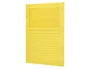 Q-connect Subcarpeta cartulina DIN A4 amarilla con ventana transparente, 120 g/m², certificado Blue Angel