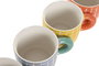DKD Home Decor Taza de Porcelana New Bone, Verde y Naranja, 300ml, Apta para Microondas y Lavavajillas (12 Unidades)