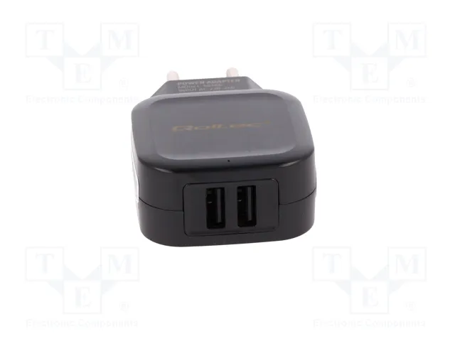 QOLTEC Cargador de red 17W con 2 puertos USB