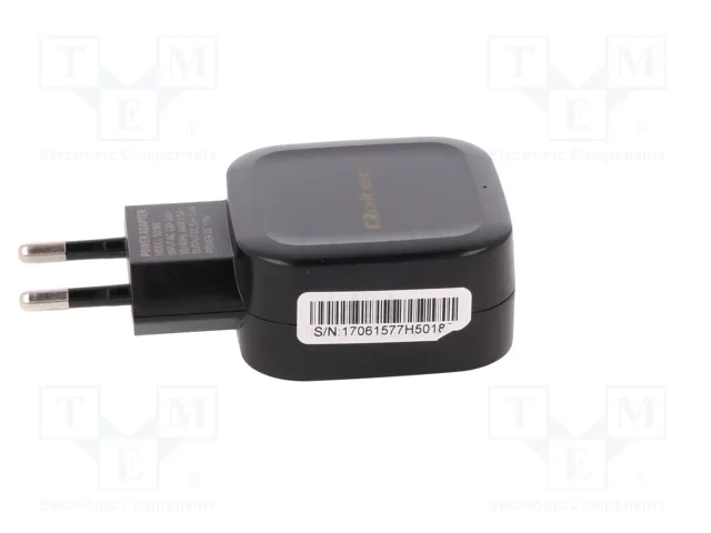 QOLTEC Cargador de red 17W con 2 puertos USB