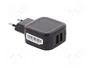 QOLTEC Cargador de red 17W con 2 puertos USB