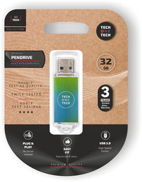 Memoria Usb 32Gb Tech-One-Tech Basic 2.0 Gradient Green Ocean (Incluye Canon Lpi De 0.24 )