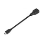 AISENS A101-0033 Cable USB 2.0 OTG Mini-USB B Macho a USB A Hembra, 15cm Negro - Compatible con Samsung, Huawei, Xiaomi, Sony, Tablet y Teléfono Móvil