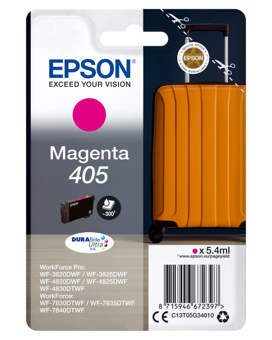 Epson Cartucho de Tinta Magenta 405 DURABrite Ultra 5,4 ml