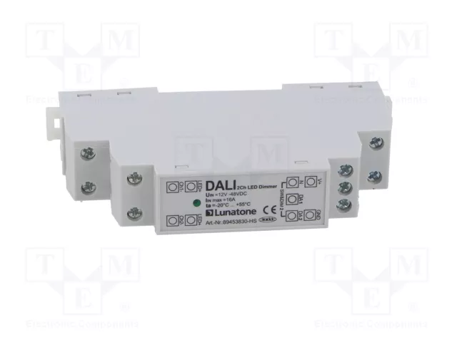 Lunatone Controlador LED DALI y DALI 2 12-48VDC 16A IP20 Lunatone Controlador LED DALI y DALI 2 12-48VDC 16A IP20