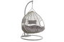 DKD Home Decor Sillón Colgante para Terraza y Jardín Gris 80 x 110 x 133 cm