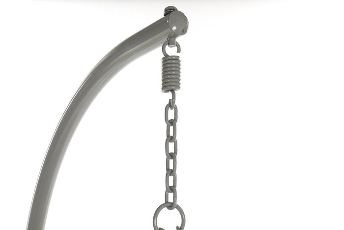 DKD Home Decor Sillón Colgante para Terraza y Jardín Gris 80 x 110 x 133 cm