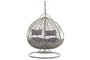 DKD Home Decor Sillón Colgante para Terraza y Jardín Gris 80 x 110 x 133 cm