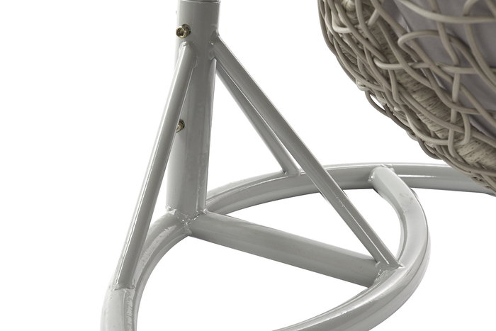 DKD Home Decor Sillón Colgante para Terraza y Jardín Gris 80 x 110 x 133 cm