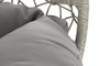 DKD Home Decor Sillón Colgante para Terraza y Jardín Gris 80 x 110 x 133 cm