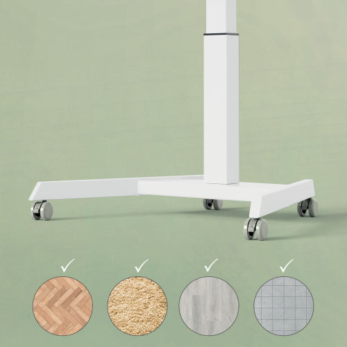 Leitz 53740085 Pack 4 Ruedas para Mesa Eléctrica Color Gris Leitz 53740085 Pack 4 Ruedas para Mesa Eléctrica Color Gris