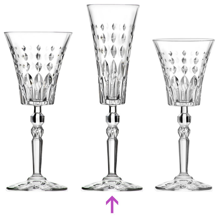 Rcr Cristalleria Copa Cava 170 Ml Altura 244 Mm (6 Unidades) LUXION® Eco-crystal Glass