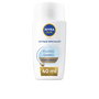 Nivea Sun Fluido Facial Diario SPF50+ Protector Solar Tono Medio 40 ml con Ácido Hialurónico y Licocalcón A, Textura Ultra Ligera y Acabado Mate