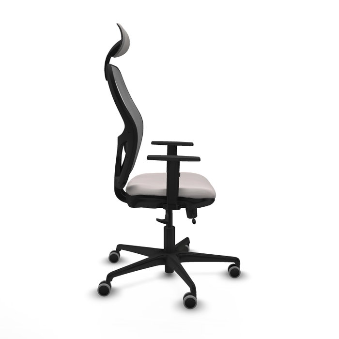 PIQUERAS Y CRESPO Silla de oficina Jorquera Sincro/Traslack Blanco y Gris