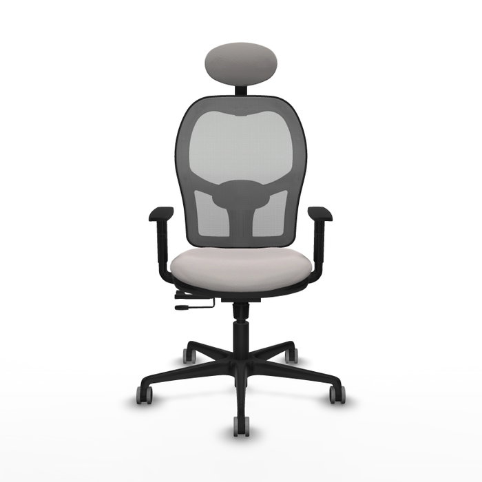 PIQUERAS Y CRESPO Silla de oficina Jorquera Sincro/Traslack Blanco y Gris