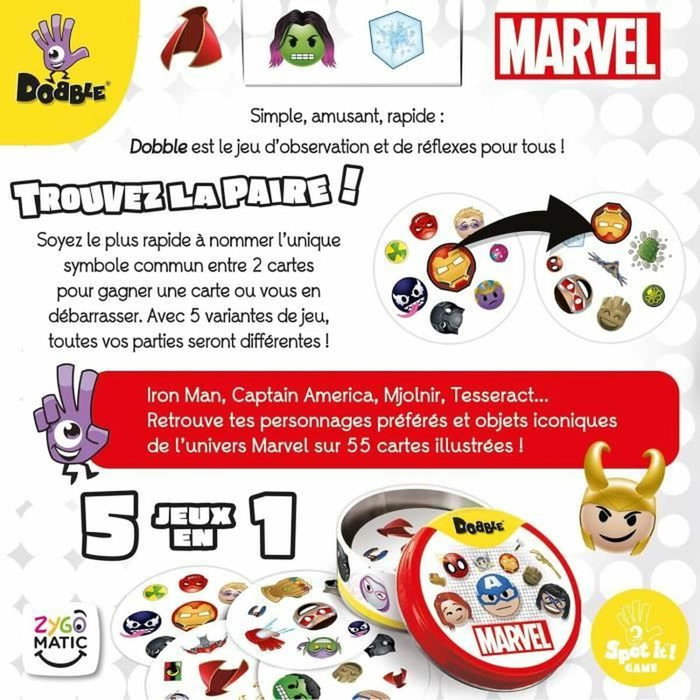 Asmodee Dobble: Marvel Emoji (Eco Sleeve) Asmodee Dobble: Marvel Emoji (Eco Sleeve)