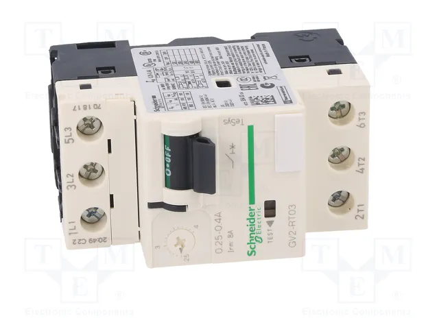 SCHNEIDER ELECTRIC GV2RT03 Interruptor motorizado 0,09kW 230÷690VAC SCHNEIDER ELECTRIC GV2RT03 Interruptor motorizado 0,09kW 230÷690VAC