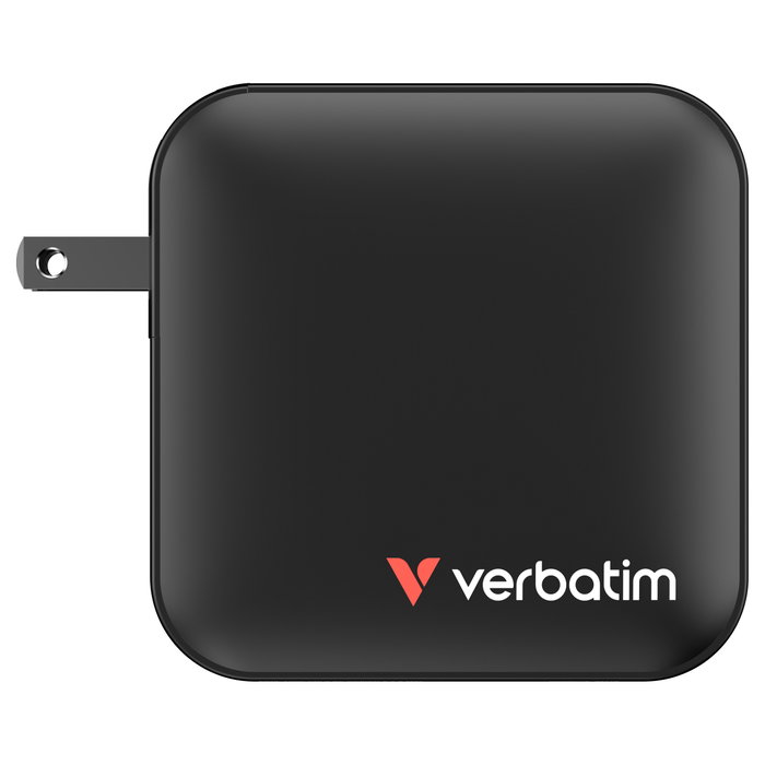 Verbatim Mini GaN Cargador 165W 4 Puertos USB-C y USB-A con Adaptadores EU/UK/US Negro Verbatim Mini GaN Cargador 165W 4 Puertos USB-C y USB-A con Adaptadores EU/UK/US Negro