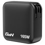 Verbatim Mini GaN Cargador 165W 4 Puertos USB-C y USB-A con Adaptadores EU/UK/US Negro