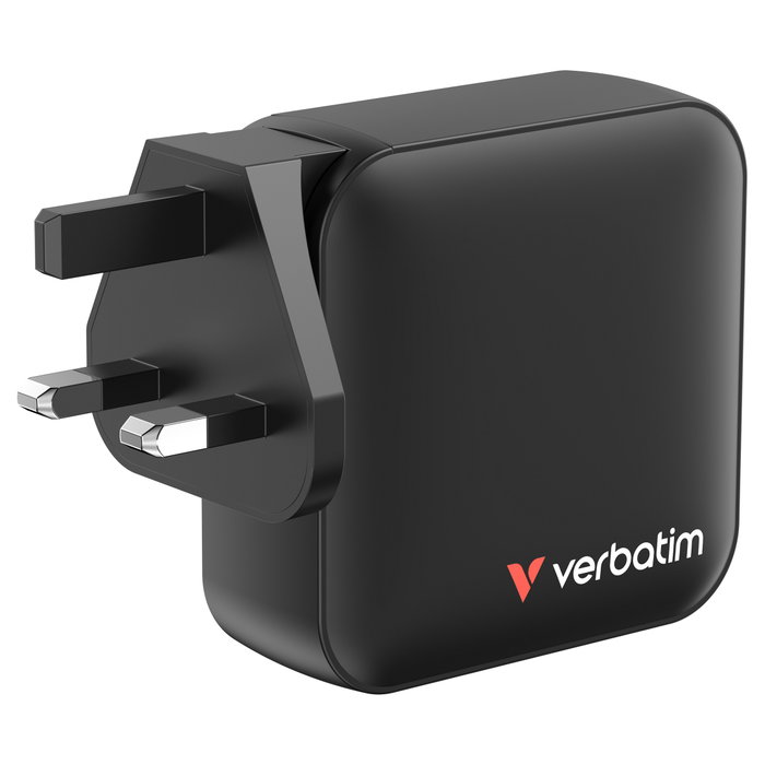 Verbatim Mini GaN Cargador 165W 4 Puertos USB-C y USB-A con Adaptadores EU/UK/US Negro Verbatim Mini GaN Cargador 165W 4 Puertos USB-C y USB-A con Adaptadores EU/UK/US Negro