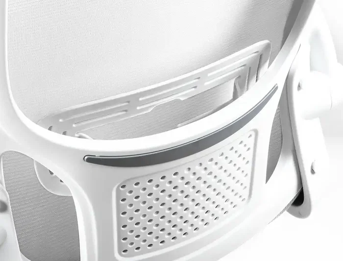 Q-connect Silla de Oficina Alba Malla Base Metálica Ajustable Premium Color Blanco Máx 1110 mm