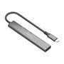 Aisens USB-C Dock 5 en 1 HDMI 4K, 2xUSB-A, 2xUSB-C PD, Gris