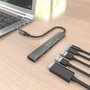 Aisens USB-C Dock 5 en 1 HDMI 4K, 2xUSB-A, 2xUSB-C PD, Gris