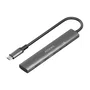 Aisens USB-C Dock 5 en 1 HDMI 4K, 2xUSB-A, 2xUSB-C PD, Gris