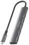Aisens USB-C Dock 5 en 1 HDMI 4K, 2xUSB-A, 2xUSB-C PD, Gris