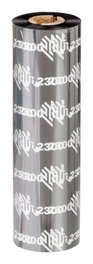 Zebra Cinta de cera negra 15,6 cm x 450 m