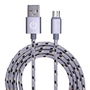 Garbot C-05-10207 Cable Micro-USB Trenzado 1m Plateado