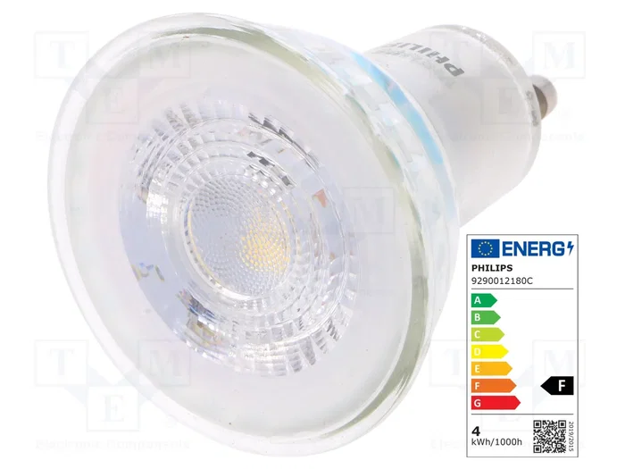 PHILIPS Lámpara LED GU10 Blanco Neutral 3,5W 275lm PHILIPS Lámpara LED GU10 Blanco Neutral 3,5W 275lm
