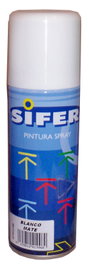 SIFER Pintura Spray Esmalte Sintético Blanco Mate 200ml