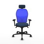 PIQUERAS Y CRESPO Silla de oficina Jorquera Azul Marino y Azul