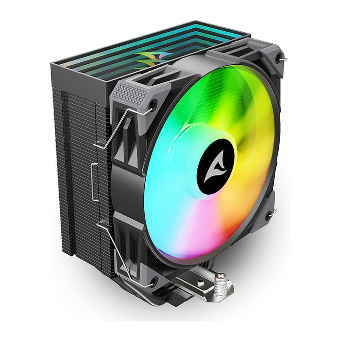 Sharkoon A50 RGB Black Refrigerador de aire para CPU 12 cm 1800 RPM Negro con Iluminación LED