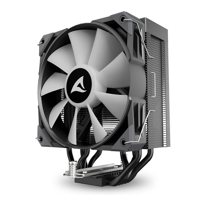 Sharkoon A50 RGB Black Refrigerador de aire para CPU 12 cm 1800 RPM Negro con Iluminación LED